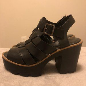 Platform Faux leather Sandals